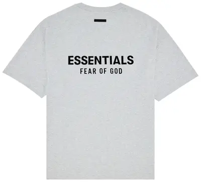 Fear of God Essentials Jersey Crewneck Tee FW24 'Light Heather Grey'